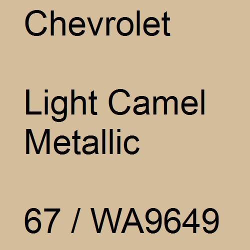 Chevrolet, Light Camel Metallic, 67 / WA9649.